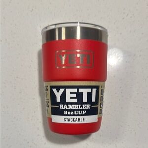 YETI Red Rambler 8oz Cup
